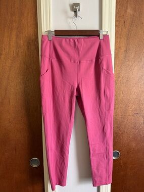 Women's High-Rise Pink Active Leggings